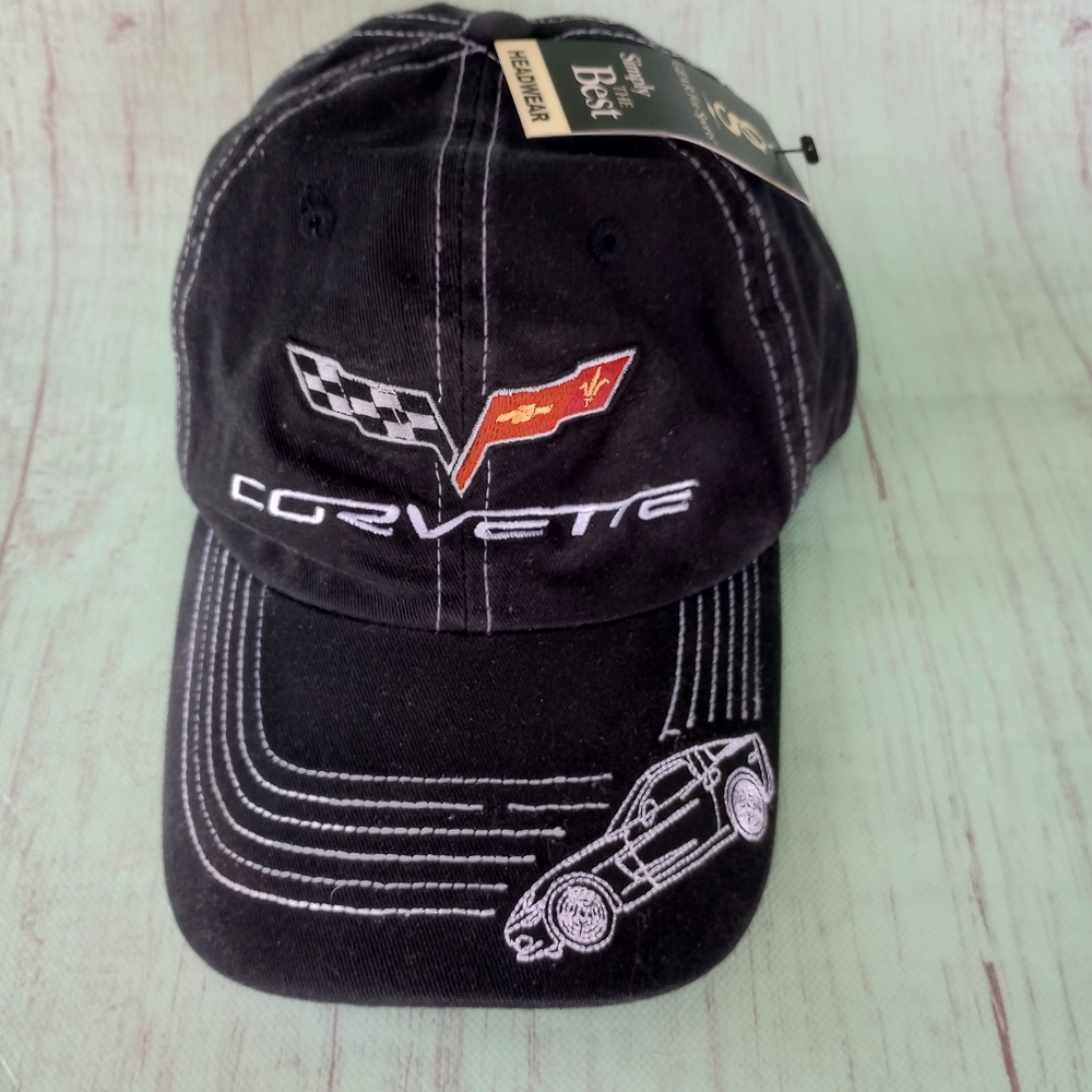 NEW! CORVETTE Official Corvette Muesem Black Baseball Cap Hat